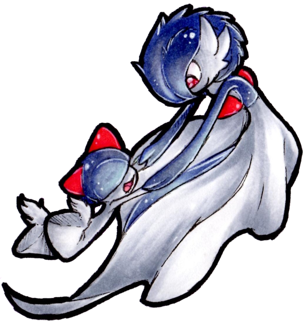 280 ' 282 Ralts & Gardevoir~ - Cartoon (1035x1117), Png Download