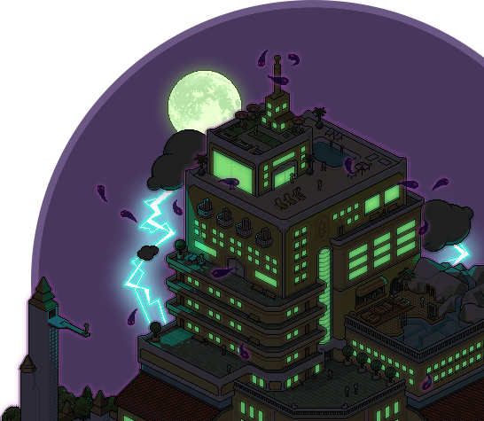 Landing - View - Background Right - Uri=http - //images - Habbo Halloween Png (546x475), Png Download