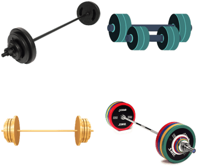 Barbells - 【au限定】kirolak オリンピックバーベルカラー 重量挙げ バーベルロック バーベル首輪 ジム (400x400), Png Download