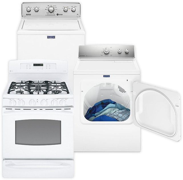 Best Of Montgomery County, Pa - Ge Pgb930detww Profile 30 White Gas Sealed Burner Range (642x631), Png Download