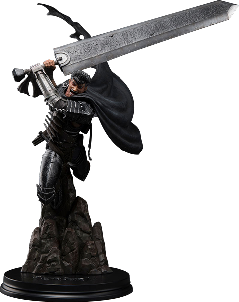 Berserk Statue Guts Black Swordsman - Guts Black Swordsman (480x606), Png Download