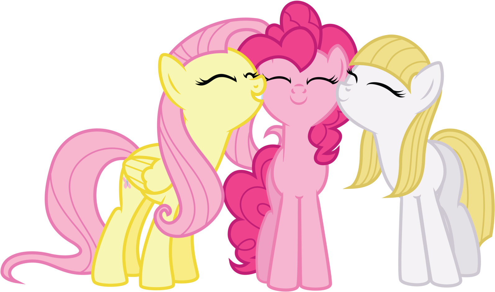 Fluttershy Png Photo - Andrea Libman Pinkie Pie And Fluttershy (1024x602), Png Download
