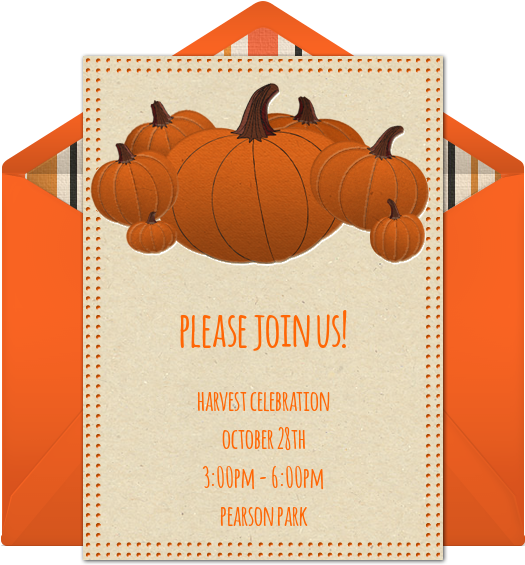 Free Pumpkin Patch Invitations - Pumpkin (650x650), Png Download