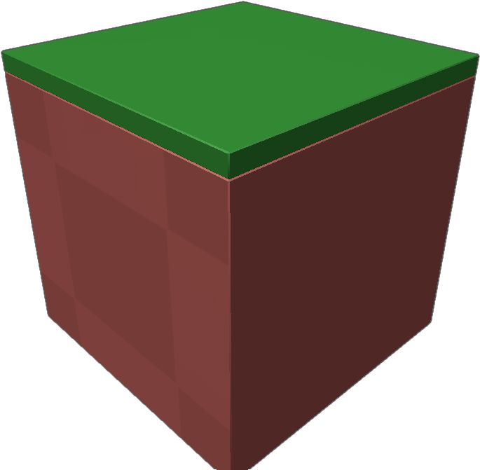 Proportional Grass Block To My Other Minecraft Objects, - Box (768x768), Png Download