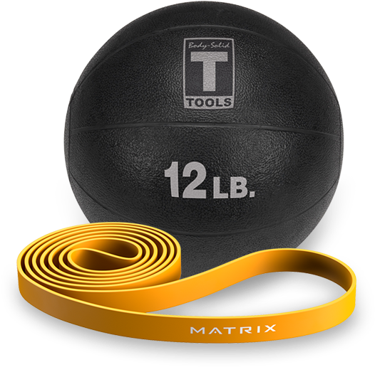 Fitnesss Accessories - Body Solid Medicine Balls In Black (550x550), Png Download