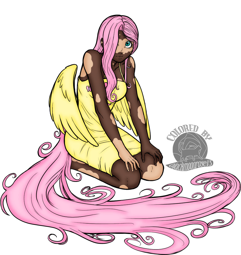 Fluttershy - Illustration (1181x1300), Png Download