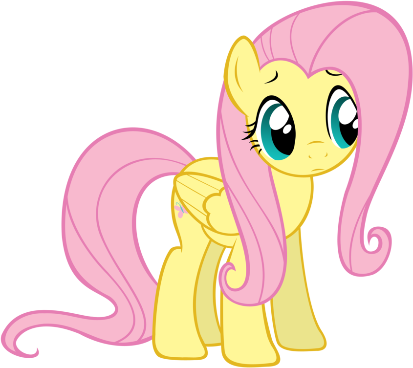 Fluttershy - My Little Pony Amarillo (894x793), Png Download