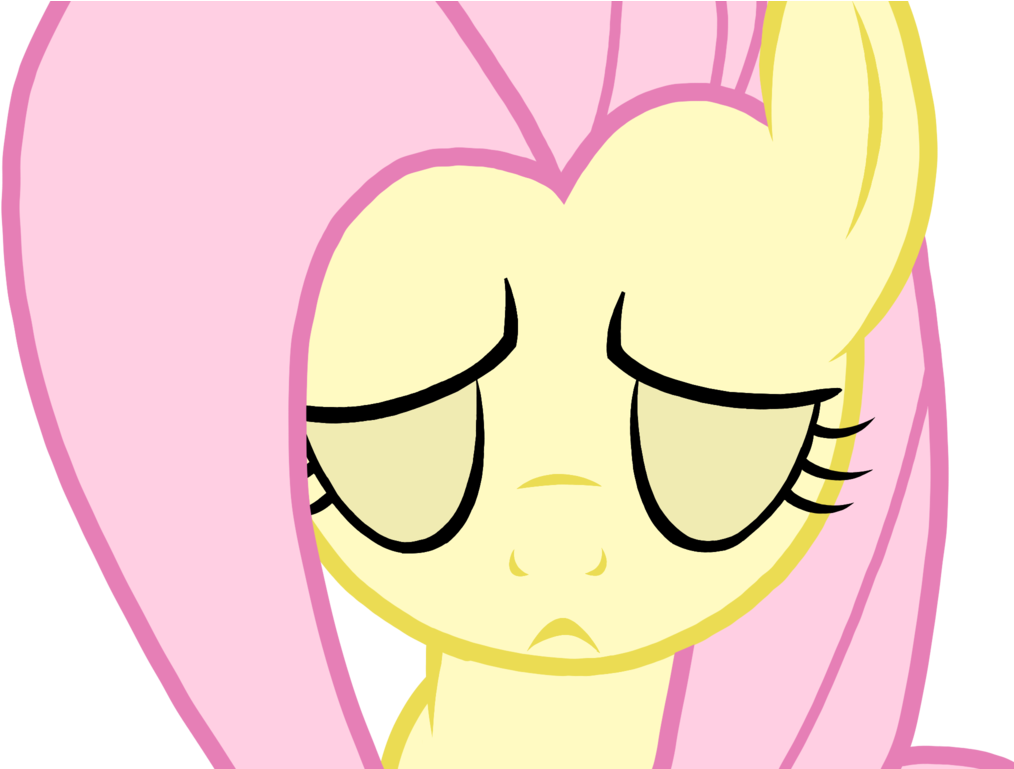 Fluttershy Sad Face (1024x768), Png Download