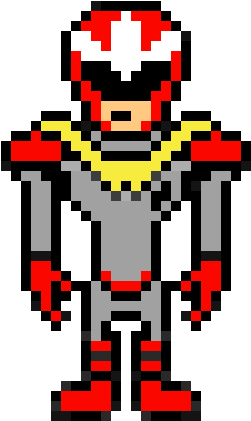 Robotic Underground Proto Man - Pixel Art (290x470), Png Download