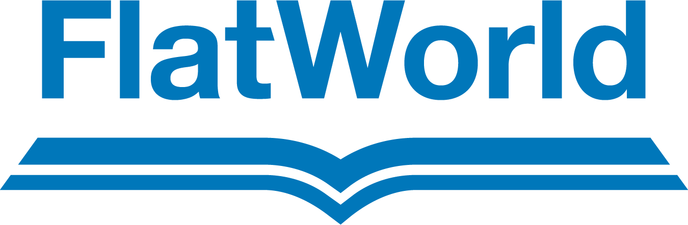 Flatworld Logo (1350x442), Png Download
