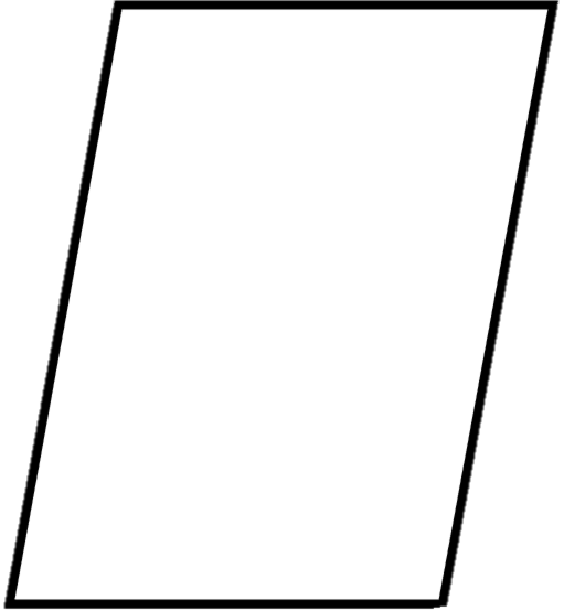 Parallelogram - White Parallelogram Png (511x554), Png Download