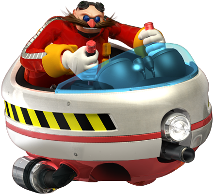 Dr Eggman - Dr Eggman In Vehicle (531x465), Png Download