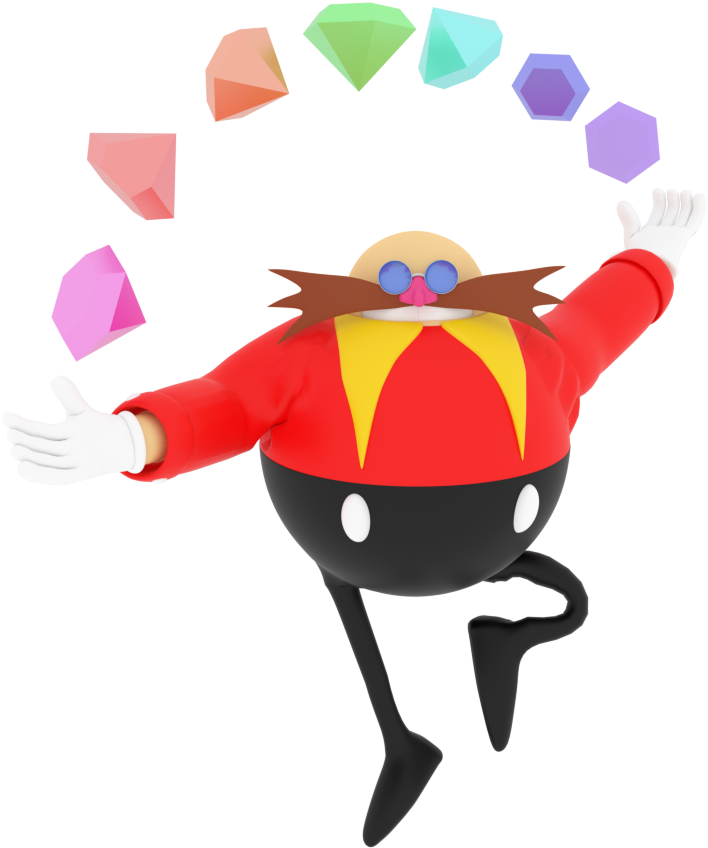 Sonic Mania Dr - Dr Eggman Classic (1000x1000), Png Download