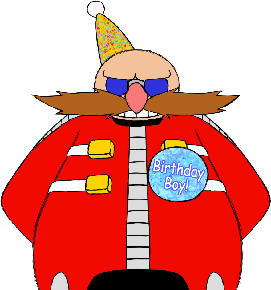 Happy Birthday Dr Eggman - Dr Eggman Birthday (900x945), Png Download