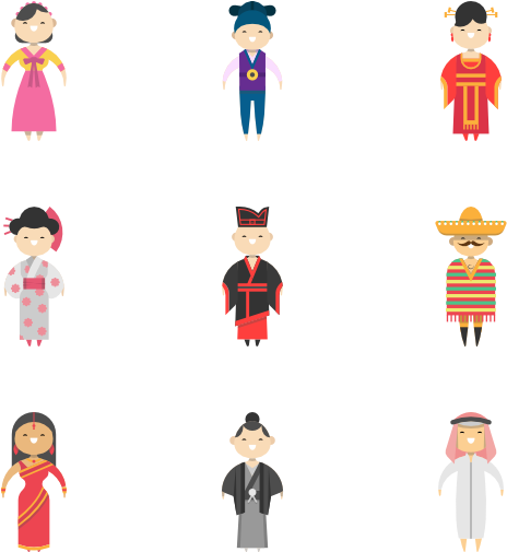 People Around The World - Ethnic Icon (600x564), Png Download