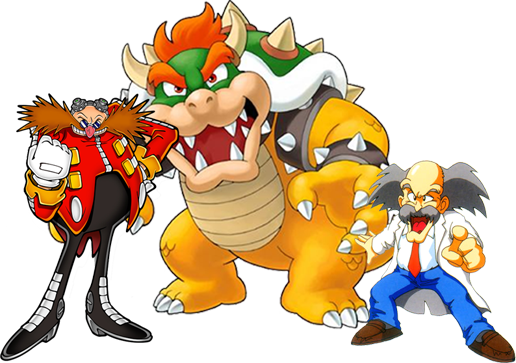 Bowser Vs Dr Eggman - Mario Luigi Wario Peach (516x363), Png Download
