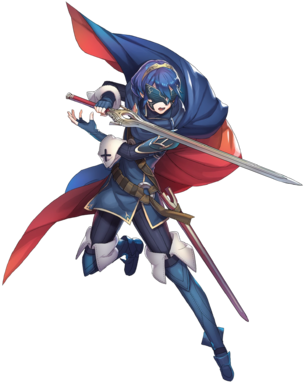 Marth Enigmatic Blade Btlface - Marth Fire Emblem Heroes (340x388), Png Download
