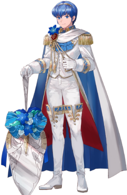 Marth Altean Groom Face - Fire Emblem Heroes Groom Marth (340x408), Png Download