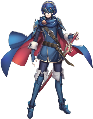 Marth Enigmatic Blade Face - Masked Marth Fire Emblem Heroes (340x408), Png Download