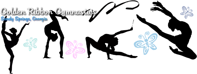 Golden Ribbon Gymnastics Sandy Springs, - Georgia (861x358), Png Download