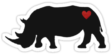 Love Rhino Sticker By Lauren Banks - T-shirt (375x360), Png Download