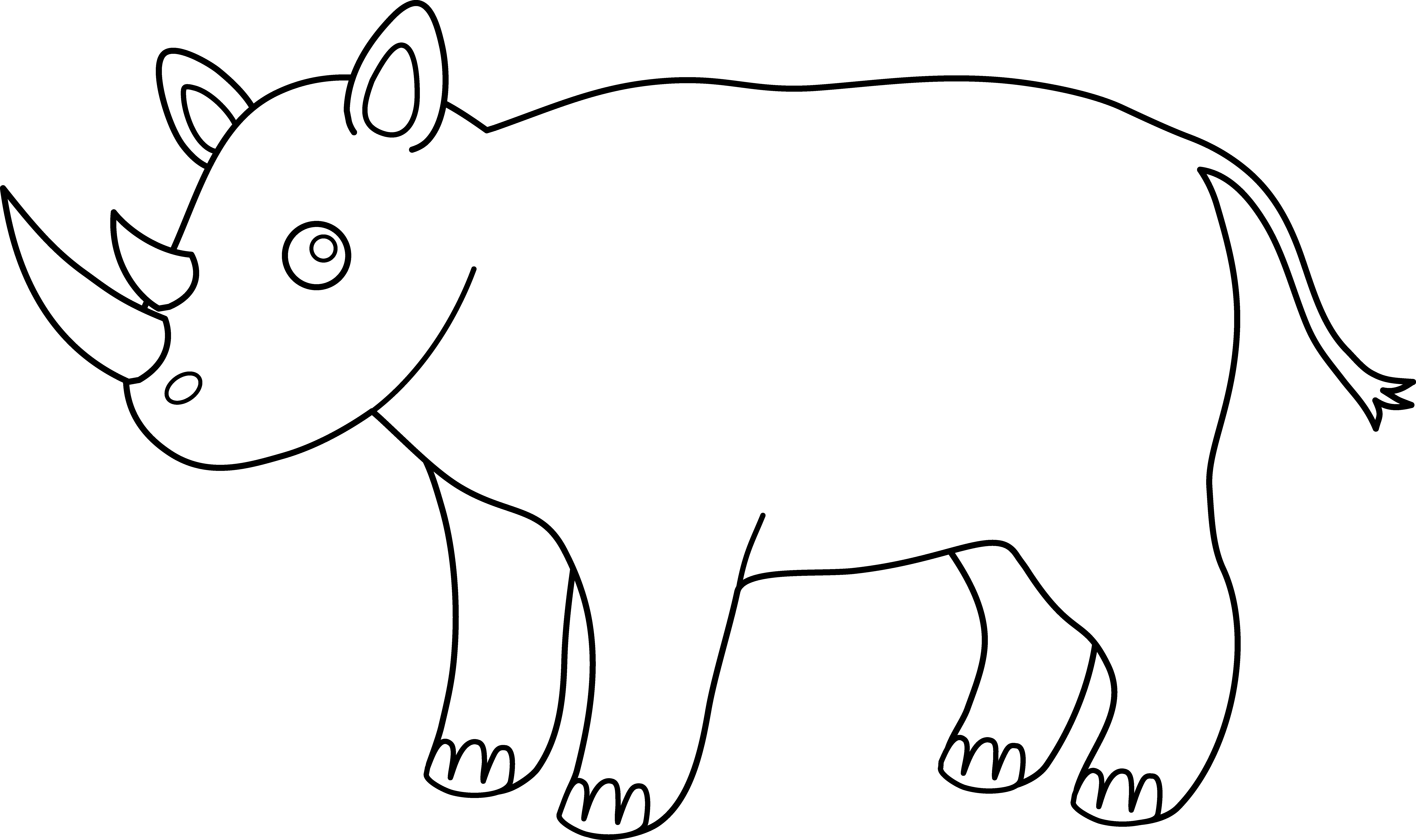 Rhinoceros - Cow Images Art (8860x5259), Png Download