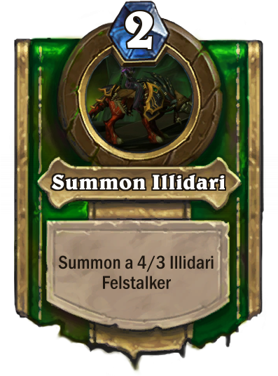 Illidan, The Betrayer Custom Hearthstone Card - Necromancer Hearthstone (400x550), Png Download