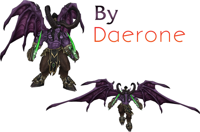 Original Model Ripped By Escapist - Heroes Of The Storm Illidan Demon (700x464), Png Download