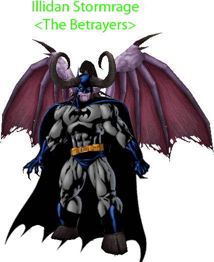 Illidan-batman - World Of Warcraft Illidan Meme (438x550), Png Download