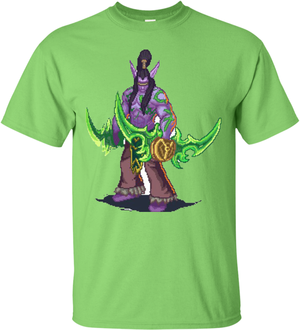 Illidan Pixel Art T-shirt - Shopbozz Mark Sheppard Make Hell Great Again T-shirts (1155x1155), Png Download