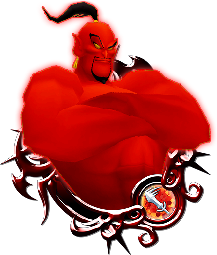 Jafar-genie - Kingdom Hearts Key Art 11 (440x517), Png Download