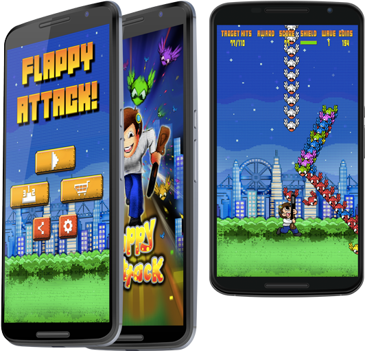 Flappy-mockup - Smartphone (550x552), Png Download