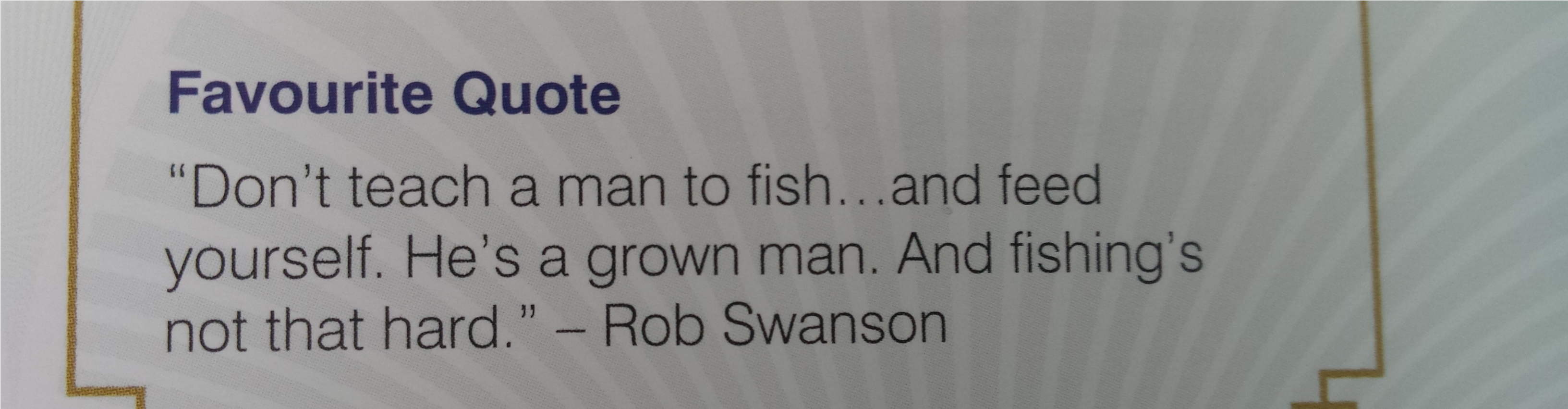 There Was An Attempt To Quote Ron Swanson - Parallel (3264x1836), Png Download