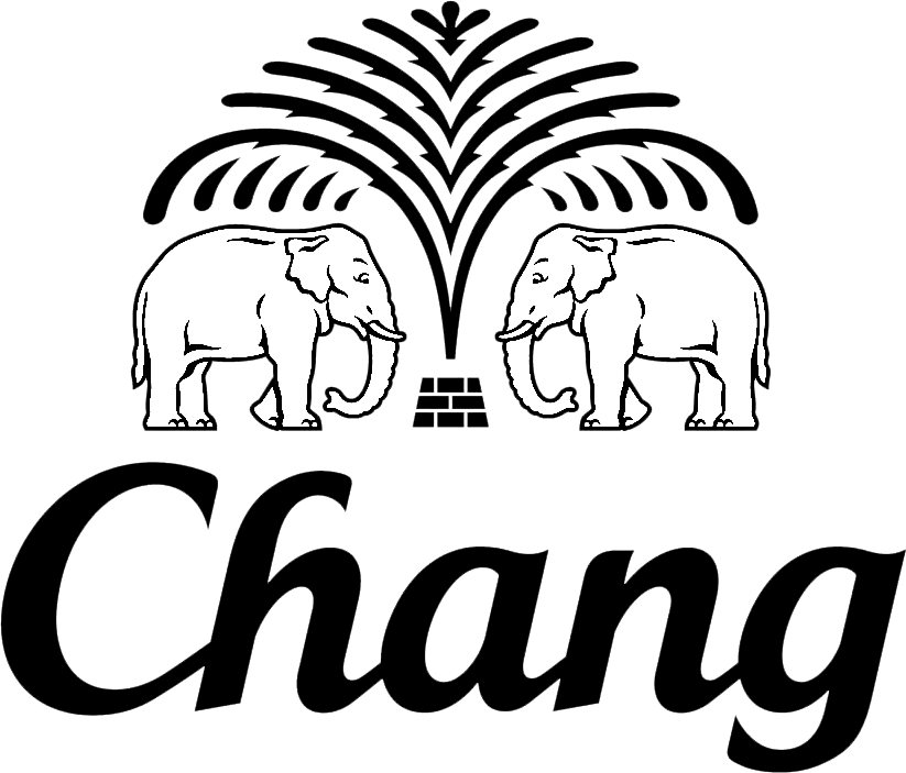 Chang 2009 Black Outline - Thai Chang Beer Logo (823x703), Png Download