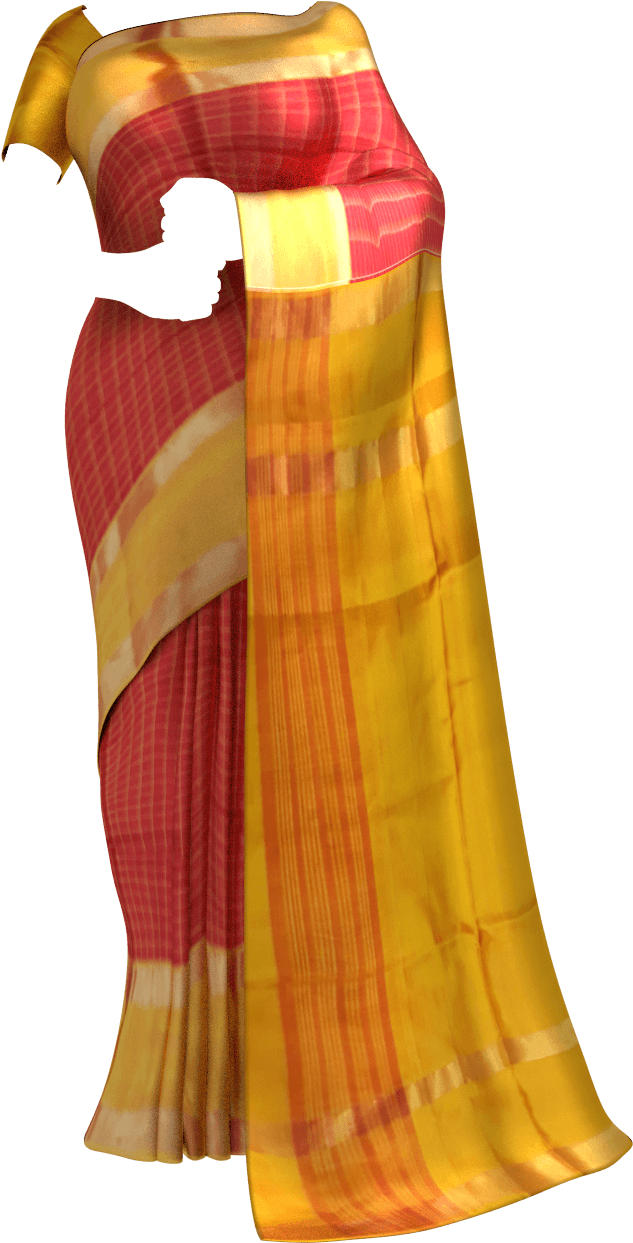 Blouse - Uppada (700x1303), Png Download