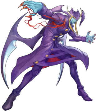 Greater Gods - Darkstalkers Jedah (350x454), Png Download