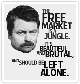 Ih0 - Redbubble - Net - " - Ron Swanson (375x360), Png Download