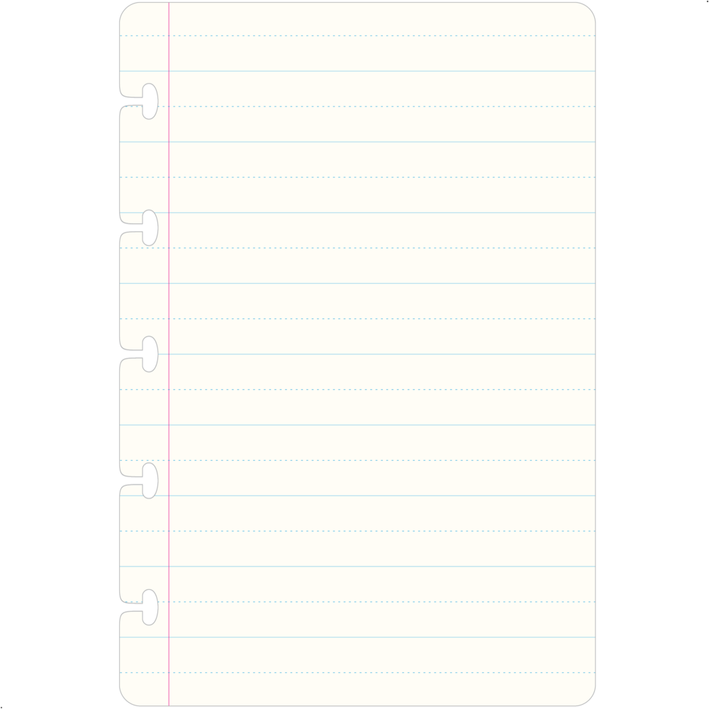 Blank Paper \ Blue Line (1000x1000), Png Download