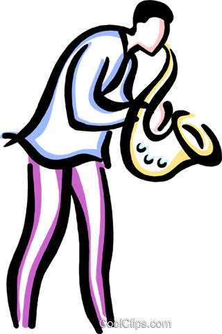 Man Playing The Saxophone Royalty Free Vector Clip - Jeff Gaeth: Trade Secrets Cd (320x480), Png Download