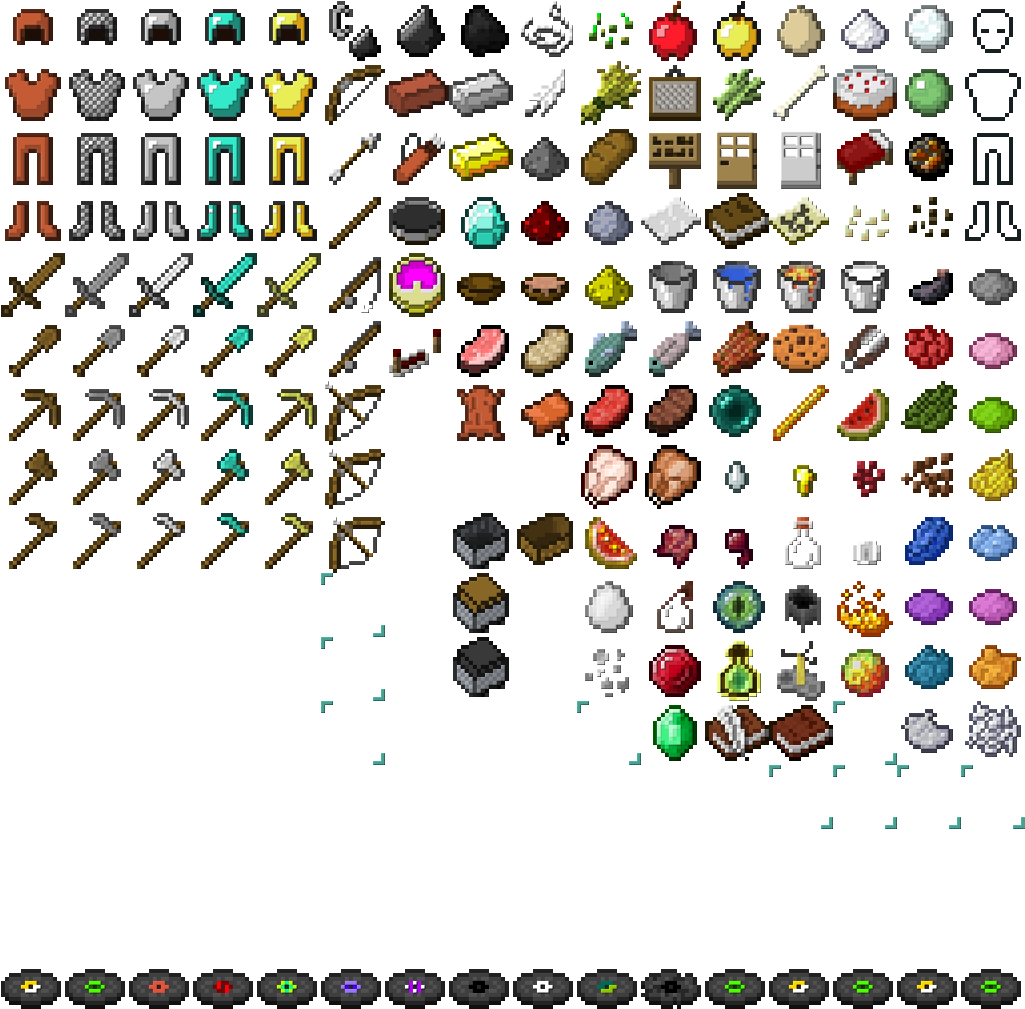 How To Install A Hd Texture Pack - Minecraft Texture Pack Items (1024x1024), Png Download