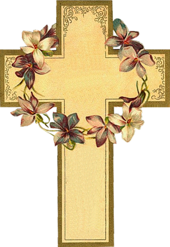 Easter Cross - God Bless You On Your (346x500), Png Download