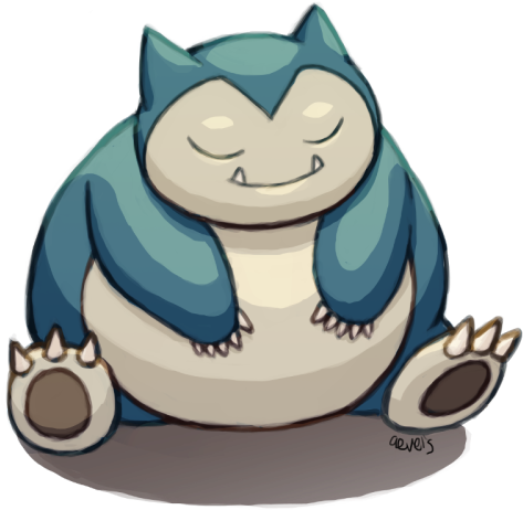 Snorlax Sitting Sleeping - Sleep (500x500), Png Download