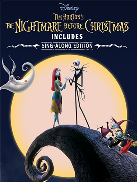 Digital - Nightmare Before Christmas Sing Along Edition Blu Ray (600x600), Png Download