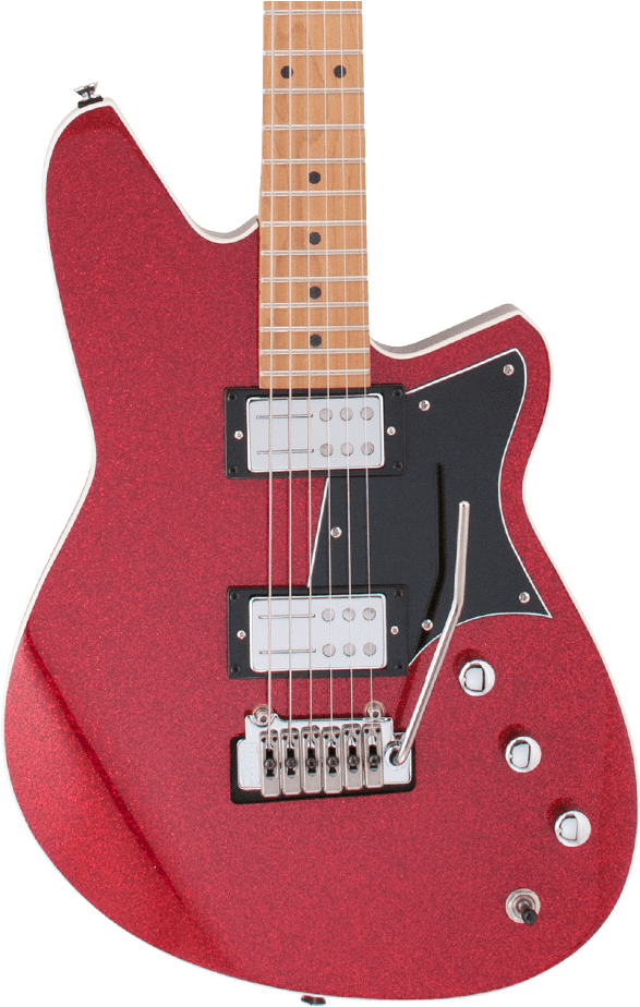 Reverend Tommy Koffin Signature With Roasted Maple - Reverend Kingbolt Ra Fm With Roasted Maple Neck Black (1000x1000), Png Download