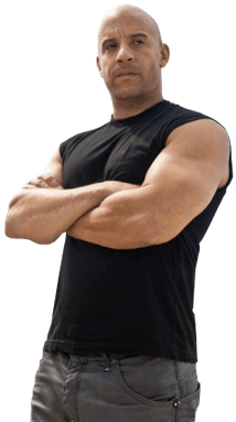 Vin Diesel Side View - Vin Diesel Fast Five (400x400), Png Download
