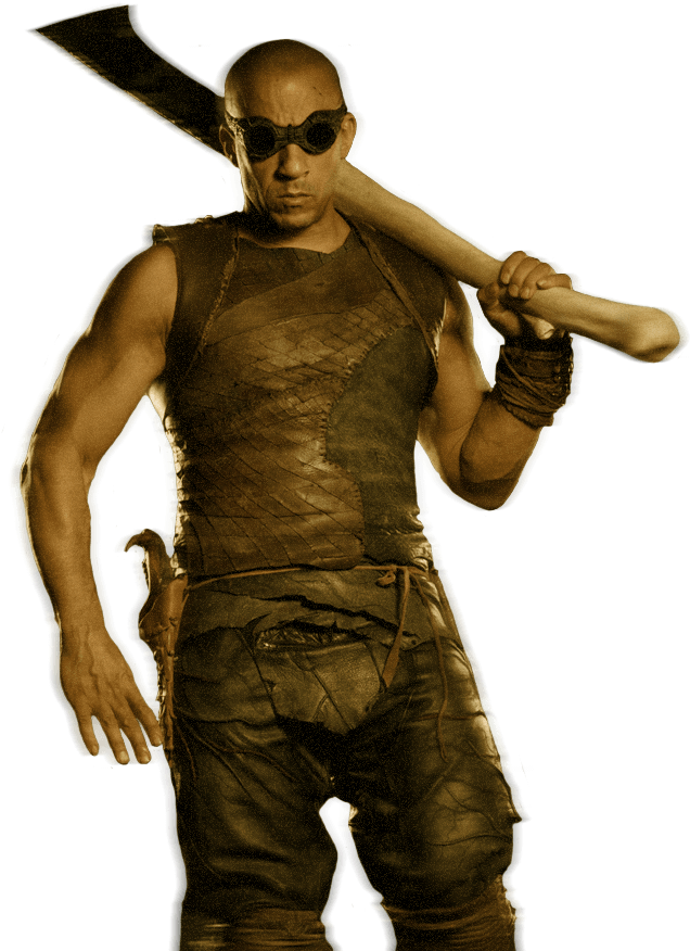 Rule The Dark Vin Diesel, Rogue Costume, The Chronicles - Riddick Transparent (649x894), Png Download