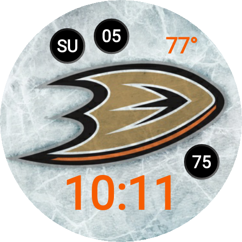 Anaheim Ducks Logo On Ice - Anaheim Ducks Ice Logo (480x480), Png Download