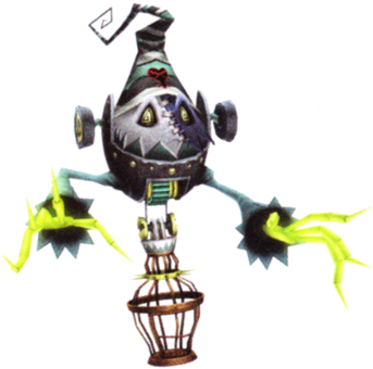 Prison Keeper Khiifm - Kingdom Hearts Nightmare Before Christmas Boss (350x344), Png Download