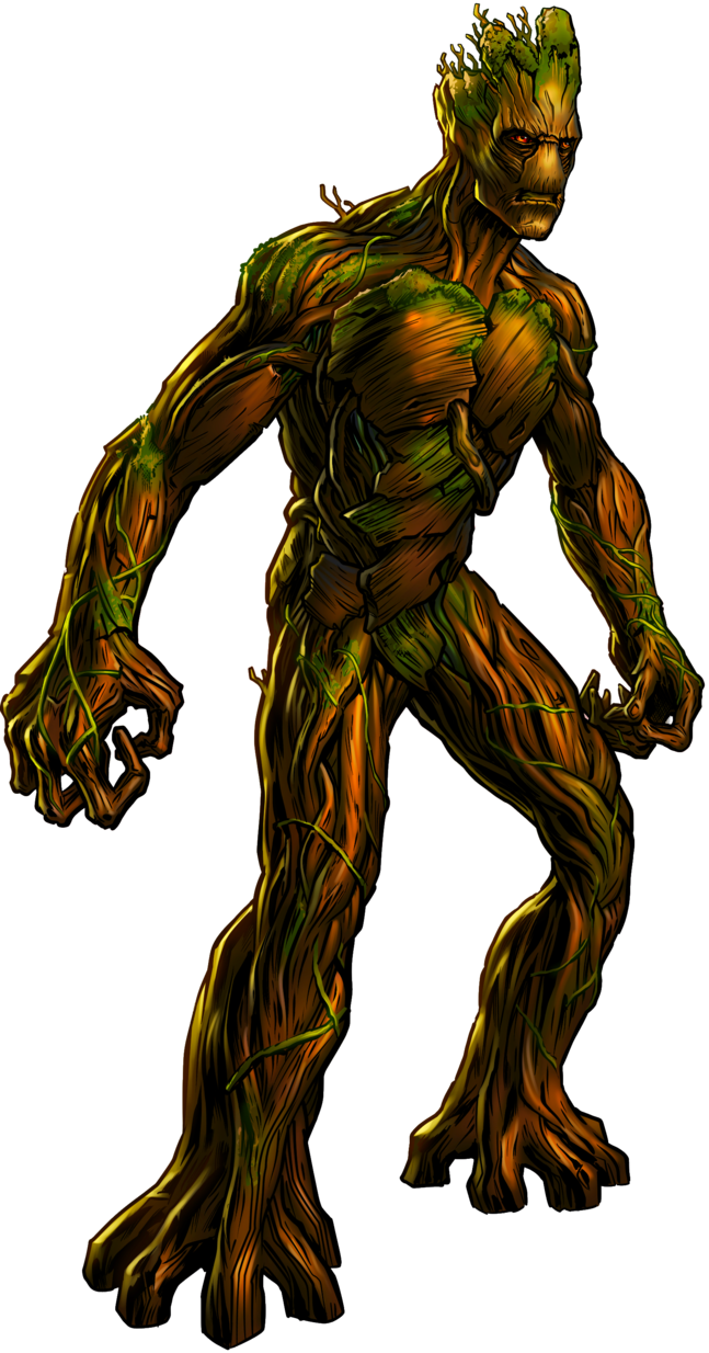 Groot Avengers Alliance Png (647x1234), Png Download