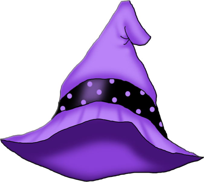 Hats Clipart Halloween - Clipart Witch Halloween Tubes (675x600), Png Download